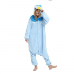 Piplup Onesie Halloweeni Cosplay Kost&uuml;&uuml;m Multikas Kigurumi &Uuml;hes t&uuml;kis Pidžaama Koduriided M sinine
