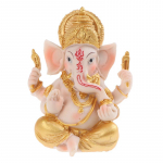 Elevandijumala kujukeste t&ouml;&ouml;laua hindu vaigu &otilde;nne ja rikkuse kunstikujude ornament 1pc kuld