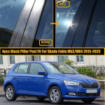 Auto samba postide ukseakna trimmikatte komplektid Skoda Fabia Mk3 jaoks (NJ) 2015-2021 Mk4 2022-2023 eKr veerukleebis