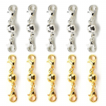 10 tk kullast h&otilde;bedast palli tooniga magnetilised homaariklambrid sobivad ketiga k&auml;ev&otilde;ru kaelakee