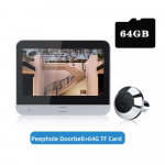 1080P Tuya Smart 2,4G WIFI digitaalne uksepiiluava 4,3-tolline Digital Magic Eye juhtmevaba uksekellakaamera turvaukse silmakaamera SY36 64G