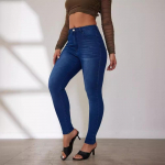Fashion Street Slim Fit Hot Girl Butt Lift naiste teksad S sinine