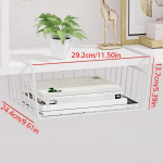 1PC Home Valge/must rippuv v&otilde;rgukorv, suur mahutavus, rippuv kapi all, metallist M must