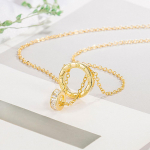 Retro rooma numbritega Lucky Beads ripats kaelakee naistele taskukohane luksuslik mood plaadim&auml;ngija ripats armas kaelakee