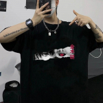 Kuum Jaapani Anime Tokyo Ghoul T-s&auml;rgid UNISEX Kawaii Joonisfilm Kaneki Keni Silmade Prindiga Graafilised T-s&auml;rgid Harajuku Unisex Topid T-s&auml;rk Unisex 4XL