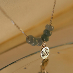 Fu kaubam&auml;rk naiste kaelakee kerge luksus ni&scaron;idisainitunnetus Fu s&uuml;mbol Guochao rangluukett kaelakett