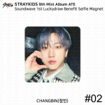 Stray Kidsi 9. minialbum ATE Soundwave 1. Lucky Draw fotokaart Polaroid Changbin Magnet #2