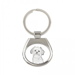 Lowchen, Little Lion Dog - keychain with a dog, keychain with a print, personalized pendant from the Art-Dog brand