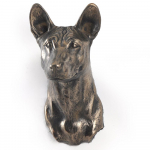 Basenji, African bush dog, Congo dog - Dog statue, hanging bust, unique decoration for dog lover by Art-Dog brand