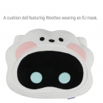 BTS Wootteo X Bt21 RJ Kaubam&auml;rk Padjapukk (Valge)