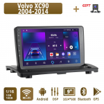 Android Carplay Autoraadio Volvo XC90 2004-2014 jaoks Multimeediam&auml;ngija Peak Unit Stereo GPS-navigatsioon BT WIFI 2+32GB 1+16GB