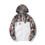 Floral Bomber Jacket Meeste Hip Hop Slim Fit Flowers Pilot Jacket Mantel meeste kapuutsiga jakid S
