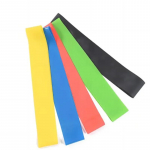 Mini elastne riba Fitness p&otilde;hitreeningu varustus jalgade ja tuharate salendamiseks, lateksist elastne r&otilde;ngas &uuml;mmargune pingutusrihm