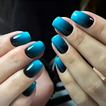 24 tk Chic Gradient Square Press-On Nail Kit &ndash; l&auml;ikiv viimistlus, kergesti pealekantav tarretisliim, kaasas k&uuml;&uuml;neviil Zz-x11