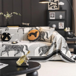 Funda Sofa Home Chenille Horse Print Diivanmatt Viska Tekid Kogu hooaja telkimine Piknikutekk Diivani kate S&uuml;gis 180x130cm