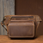 Hull hobusenahast rinnakott meeste nahast vabaaja spordikott nahast retro multifunktsionaalne crossbody kott pruun