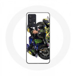 Coque Maniacase pour Samsung Galaxy A32 4G Motorcycle Valentino Rossi Portugal Monster Energy Yamaha