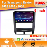 Autoraadio Carplay Ssangyong Rexton 2002 2003 - 2006 jaoks Navigatsioon GPS Android Auto Multimeediapleier Stereo BT WiFi 2din 4G 4 core 1GB+32GB carplay