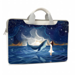 Kohandatud nahaga Starry Sky s&uuml;learvutikott S&uuml;learvuti &uuml;mbris 12 13,3 14 15,6 17,6-tolline PU veekindel Messenger &otilde;lakott 15 inch