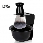 1 komplekt meeste habemeajamiskomplekti s&uuml;nteetiliste harjastega raseerimispintsliga seebikauss, meeste m&auml;rghabemeajamise hooldust&ouml;&ouml;riistade komplekt Abikaasa isa kingitus A must