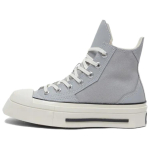 Converse Chuck 70 De Luxe Squared High Grey Area Naiste Tennised Must Valge Egrett A08280C 35 gray
