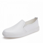 Moodsad naiste lamedad kingad Mokassiinid Vabaaja nahast kingad Naiste Mokassiinid Slip-on kingad naistele Mokassiinid K&otilde;rge kvaliteediga Mood H&otilde;bedased Naiste 4 valge