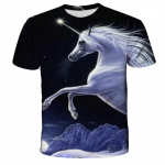 4-13a t&uuml;drukutele ja poistele m&otilde;eldud &uuml;kssarviku teemaline T-s&auml;rk suvistele lastele v&auml;rviline loomade ja hobuste teemaline 3D-prindiga riided T-s&auml;rk lastele beebidele lahe 100