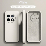 Luksuslik vedela silikoonist telefoni&uuml;mbrise kate OPPO A40 A80 5G A3 A3X OnePlus ACE 3 Pro Nord 4 Nord CE 4 Lite 5G jaoks OPPO A80 5G valge