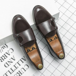 Moodsad Uued Madalad Kingad Rohelised Mokassiinid Kahekordse Pandlaga Moodne Br&auml;nd Meeste Kingad Itaalia Klassikalised Slip-on Vabaaja Kingad Luksuslikud Disainerkingad 38 pruun