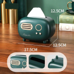 Retroraadio mudel, salvr&auml;tikukarp, lauaarvuti paberihoidja kodu elutuba, salvr&auml;tikukarp Vintage jaotur roosa