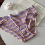 Xl-5XL Gradient Spordi Stiilis Suur aluspesu Triibulised Paniidid Naiste Seksikad p&uuml;ksid k&otilde;rge l&otilde;hega pluss suurusega alusp&uuml;ksid Puhast puuvillast jalgevahe naistele XL