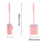 Silikoonist tualettruumi puhastushari koos tualettharja hoidjaga Creative Brush Set Tools roosa