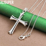 925 h&otilde;bedast klassikaline ristiripats kaelakee mood pulmaehted O-40CM