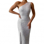 Naiste &otilde;htukleit, &uuml;he &otilde;laga kaldus kaelus, varrukateta, litriga l&otilde;hikuga &auml;&auml;ris &otilde;huke S valge