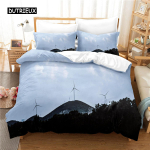 P&auml;ikeseloojangu Voodipesukomplekt Tekikotikomplekt 3d Voodipesu Digitaaltr&uuml;kk Voodipesu Queen Size Voodipesukomplekt Moedisain 155x215cm 3pcs