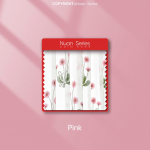 1PC Nuan Series 10-20% Blackout Rural Style Cartoon Pink Daisy Tikitud valge l&auml;bipaistva kardina konksu t&uuml;&uuml;p elutoa magamistoa kodukaunistuseks W100cm x L200cm roosa