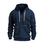 Kapuutsiga sporditreeningkost&uuml;&uuml;m Unisex jooksuriided pikkade varrukatega pullover Pusad Pusa L must