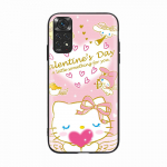 Must &uuml;mbris Xiaomi Poco X6 X4 M5 M6 F5 F6 C65 C55 C50 C51 C40 Pro Redmi 14C A3X 13C 12C 11T 10A 9C Note 7 6 8A Plus H-14 Hello Kitty jaoks Redmi Note 10 5G pruunikas-kollane