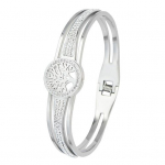 Daamide k&auml;ev&otilde;ru Kuubilise tsirkooniga Elupuu dekoor &Otilde;&otilde;nes Elektroplaaditud Titaanterasest K&auml;ev&otilde;ru