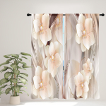 Luksuslik Kuldne Liblikas Teemantlill Akna Kardinad Rulood Laste Magamistuppa Elutuppa Vannituppa K&ouml;&ouml;ki Uksele Esikusse Kodu Kaunistus W50 X H130(CM)X2&Grommet Top beige