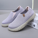 Casual Platform Loafer kingad naistele Hingavad kootud pehmed k&otilde;ndimiskingad libisemiskindlad Kerged jooksutossud Naiste mugavad kleidikingad 35 must
