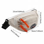 Lastekott poistele ja t&uuml;drukutele 5-7 a. T&auml;isl&otilde;uendist kirjamustriga kujundusega rinnakott Lastele m&otilde;eldud vabaaja veekindel rinnakott valge