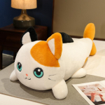 Naljakas kassin&auml;gu Kala saba Pl&uuml;&uuml;sloom Padi T&auml;idisega Suured silmad Kawaii Loom Kassipoeg Multikas Pikk rullpl&uuml;&uuml;s Kingitus 50cm