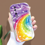 Armas koomiksimustriga kreemjas tekstuuriga korpus Lainelise servaga pehme silikoonkaanega telefoni&uuml;mbris Huawei Honor Infinix Tecno iPhone'i jaoks Huawei Nova 9 SE valge