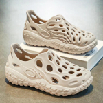 2024 Uus Suvi Uued Personaliseeritud Suuauguga Kingad, Vabaaja Mitmek&uuml;lgsed Rehvid, Paksu Tallaga Baotou Sandaalid EVA Must ja Pruun 40-45 43 must