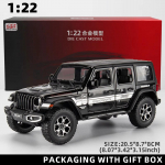 Uus 1:22 Jeep Diecast m&auml;nguauto mudel, proportsionaalne metallisulamist s&otilde;iduk, mis sobib lastele poistele t&uuml;drukutele t&auml;iskasvanutele kingitus seitsme ukse heli ja valguse tagasit&otilde;mbamine must
