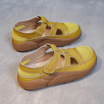 Suvised naiste paksud sandaalid, &otilde;&otilde;nsad tossud naistele hingavad, suurendavad platvormiga kingad, noorte t&uuml;drukud, moed Retro jalatsid 35