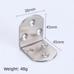 4 TK L kujuga roostevabast terasest sirge nurgaklambri pistikud Kood t&auml;isnurga tugi M&ouml;&ouml;bli kinnitamine tugevdatud riistvara