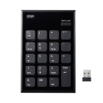 Sanwa Supply juhtmevaba numbriklaviatuur USB A &uuml;hendus Pantograafi v&otilde;ti must NT-WL21BK must