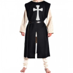 Keskaegne r&uuml;&uuml;tli ristis&otilde;dija tabardi halloweeni s&otilde;dalase kost&uuml;&uuml;m Cosplay templi tuunika renessansskattega mantel SCA S